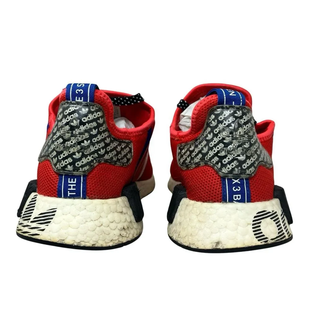 Adidas Sneakers Mens 10 Red‎ Black NMD R1 Boost Running FV5214 *Insoles Missing*